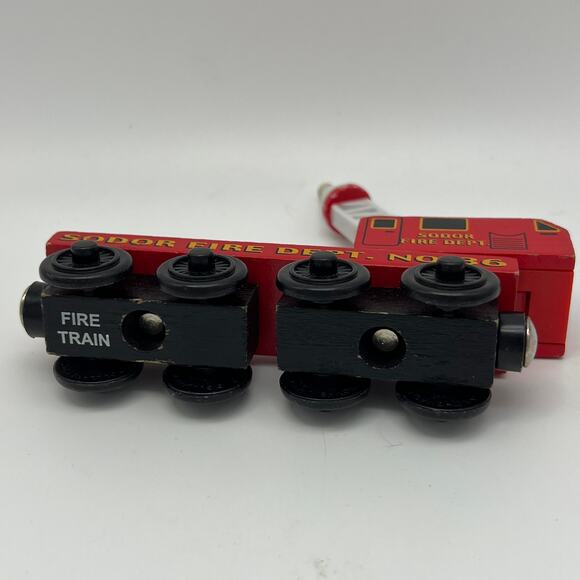 Thomas The Train & Friends Wooden Railway Sodor Fire Department Fire Train 2002 - Picture 8 of 8